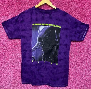 Alien Xenomorph In Space No One Can Hear You Scream Tie Dye M thumbnail 1