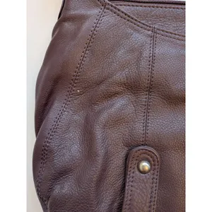 EUC Great American Leather Works Burgundy Shoulder Handbag Bag Purse Capsule thumbnail 5