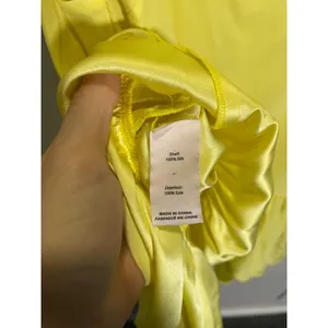 Cinq à Sept Janet Ruffle Top Womens Small Yellow Silk Peplum Cami Summer Chic thumbnail 5