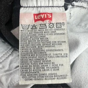 VINTAGE 90’s Levi’s 501’s black‎ distressed sz 29 thumbnail 7