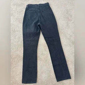Abercrombie & Fitch Curve Love Ultra High Rise 90s slim Straight Jeans crossover thumbnail 5