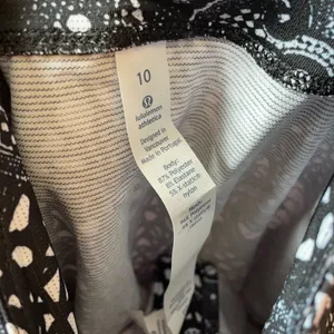 Lululemon Shift Happens Jersey Maxi Pretty Lace White Black Women's Sz 10 thumbnail 6