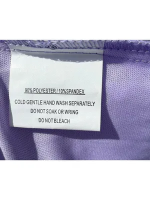 Angel Biba Sleeveless Tiered Shimmer Lace Floral Mini Dress Lavender Purple Size thumbnail 8