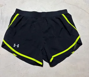 Under Armour Black Shorts with Neon Yellow Trim medium thumbnail 1