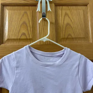 Offline by Aerie Sidewalk Seamless Cropped T-Shirt Lilac Purple Size Small thumbnail 3