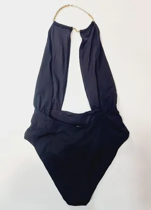 WeWoreWhat Snake Chain Necklace One Piece in Black thumbnail 9