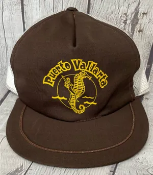 Vintage Puerto Vallarta Snapback Hat Brown thumbnail 1