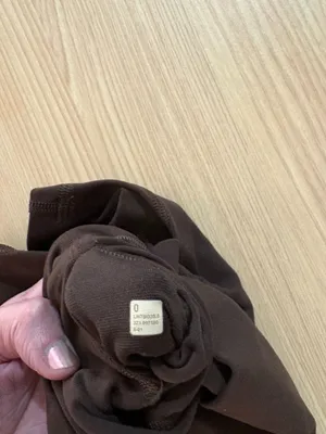 LuLuLemon Align High-Rise Shorts 6" Size 0 Solid Brown Biker Fitted Neutral thumbnail 4
