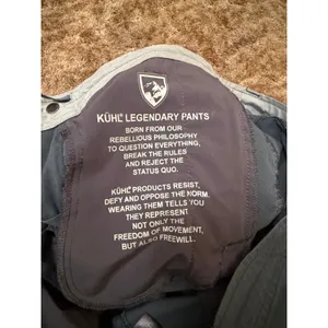 KUHL Women’s Spire Roll-Up Convertible Hiking Pants Gray Charcoal Gorpcore thumbnail 9