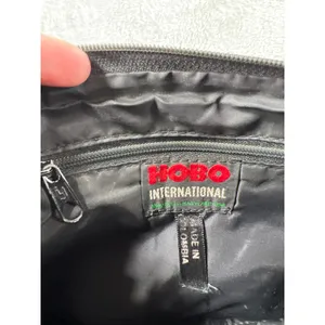 Hobo Vintage Y2K Black Leather Crossbody Bag Soft Slouchy Small Purse thumbnail 8