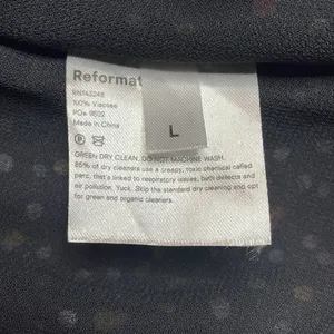 Reformation Troppo Confetti Wrap Dress Large Black thumbnail 5
