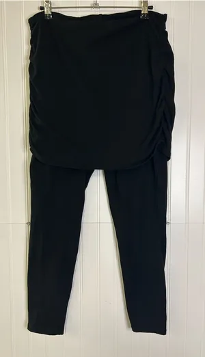 Torrid Black Fold Over Leggings Size 1 thumbnail 1
