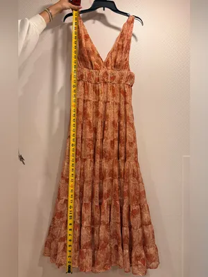 Let Me Be Floral Jacquard Tiered Maxi Dress in Rust-Pink thumbnail 8
