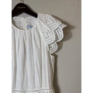 NWT Antonio Melani White Eyelet Midi Summer Dress in Size‎ 6. thumbnail 5