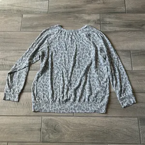 Buffalo David bitton gray leopard pullover thumbnail 4