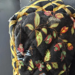 Vera Bradley Iconic Small Tote Bag MING Black Bamboo Floral Quilted Y2K Purse‎ thumbnail 5
