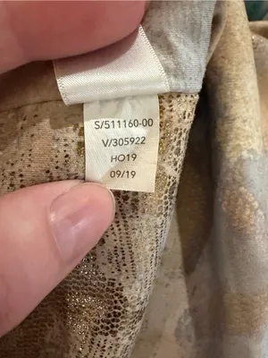 Athleta Elation Gilded Tight Tan Gold Metallic Snakeskin Leggings Size XXS thumbnail 5