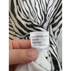 Princess Polly Nellie Mini Dress Womens 4 Zebra NWT Animal Print V-Neck Tie Back thumbnail 5