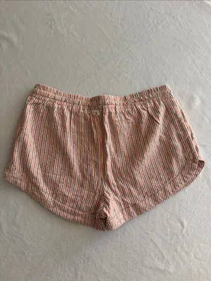Billabong Road Trippin Coral Pink Striped Drawstring Athletic Shorts thumbnail 4