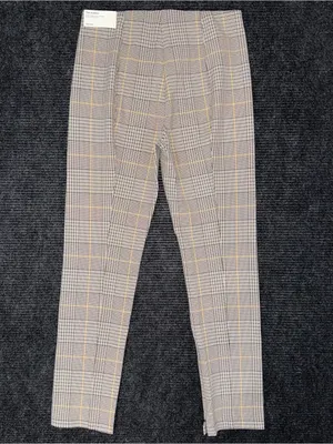 Ann Taylor Audrey Pant High Rise Trouser Dress Pants Glen Plaid Zip Ankle NWT 8 thumbnail 2
