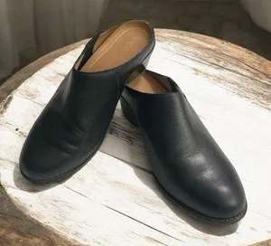 VIONIC Joy Nellie Orthopedic Mules Slip On Comfort Heel Black Size: 9 thumbnail 1