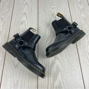 Dr. Marten's Wincox Smooth Leather Buckle Boots EU 37/L 6/M 5 Black $180 thumbnail 7