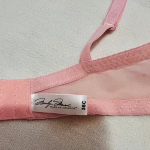 Marilyn Monroe 36C Pink Soft Coral Push Up Bra Lace Overlay Convertible thumbnail 4