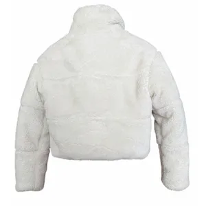 Alo Yoga Sherpa Snow Angel Puffer Jacket White/Ivory Women's Size‎ Small thumbnail 2