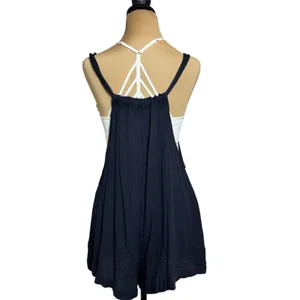 Free People Chase The Sun Shortall‎ Navy Blue Size S NWOT thumbnail 4