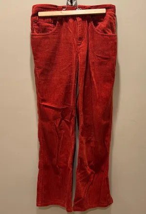 Red Corduroy Pants thumbnail 1