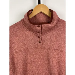 Eddie Bauer Antique Rose Radiator Fleece 2.0 Snap Mock Neck‎ Pullover Sweater XL thumbnail 6