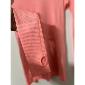 Lululemon Swiftly Tech Long Sleeve Crew Heathered Grapefruit Sz 4 Womens Running thumbnail 4