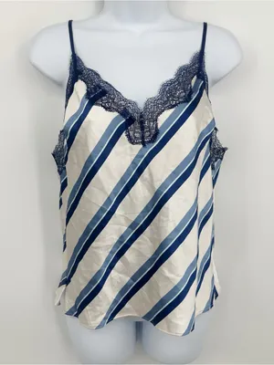 Victoria's Secret Striped Camisole V Neck Size Medium thumbnail 2