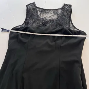 NWT Lulus True‎ Passion Black Lace V Back Sleeveless Mermaid Maxi Dress Size 1X thumbnail 9