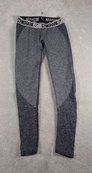 womens gymshark leggings seamless logo‎ waistband medium thumbnail 1