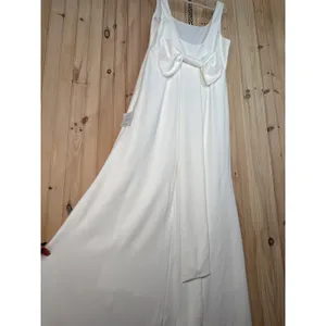 NWT Lulus Loving Fate White Bow Square Neck Backless Maxi Dress Wedding Size 1X thumbnail 8
