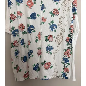 Free People We The Free Nina Boheme Floral Printed Tee Ivory Women's Size Large thumbnail 6