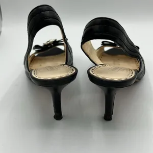 Coach Miranda Open Toe Slingbacks - Black -  Size 8B‎ B37 thumbnail 7