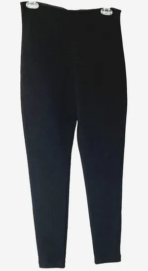 Equestrian brand Women’s Small Black Leggings Stretchy Tactel Lycra Made In USA thumbnail 1