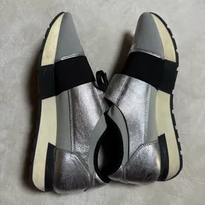 Balenciaga Race Runner Women's Black and Gray Sneakers Sz:40 =9 thumbnail 5