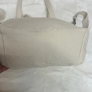 Elegant Cream Corduroy Women's Tote Bag thumbnail 4
