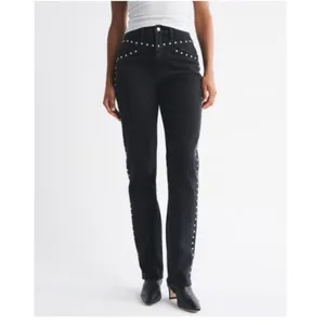Abercrombie and Fitch Curve Love Ultra High Rise 90s Straight Jean thumbnail 2