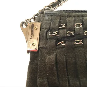 ‎Zara suede & chain strap detail Crossbody purse thumbnail 6