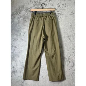 Varley Tacoma Straight Pleat Pant Olive‎ Ripstop Athleisure Utility Size Small thumbnail 3