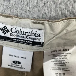 Columbia Shorts Women 12 Brown Outdoor Hiking Gorpcore thumbnail 3