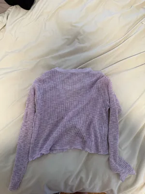Lavender Cardigan Purple thumbnail 4