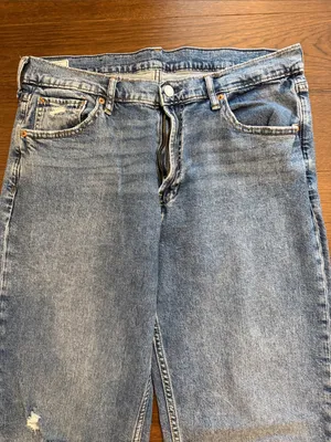 GAP '90s Loose Distressed High-Rise Blue Jeans Denim Size 30 - C55-027 thumbnail 4