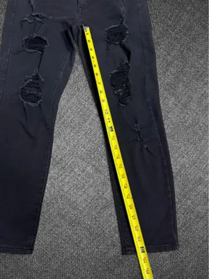 Black Distressed High Rise Jegging Jeans thumbnail 5