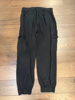 Shinestar Black Cargo Jogger Pants Utility Pockets Size Medium - C61-124 thumbnail 7