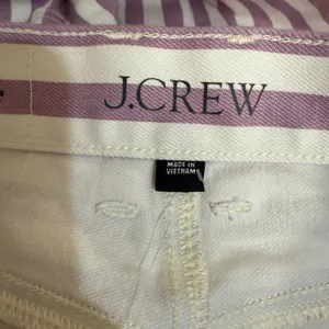 J Crew Everyday Wide Leg Ankle Jeans Womens 24 Purple Striped High Rise New thumbnail 6